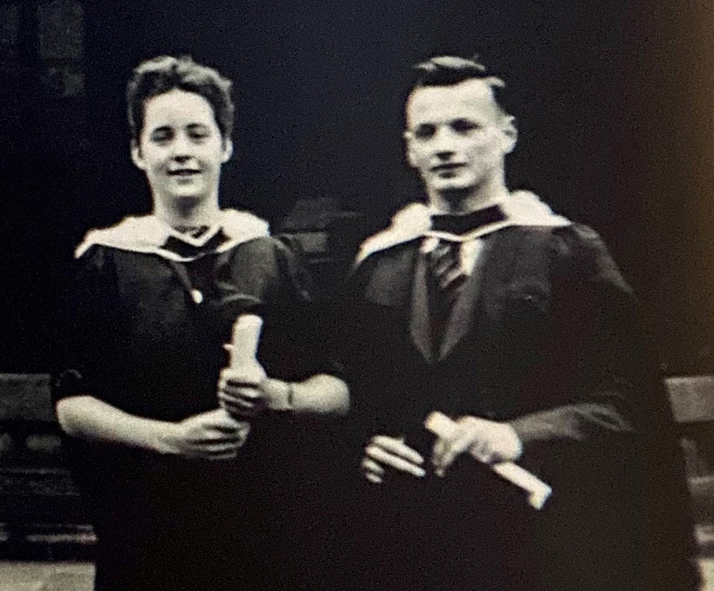 Joan And Vernon Graduating From Manchester University, 1941.